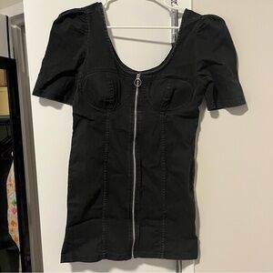 Thrill Jeans Black Denim Dress